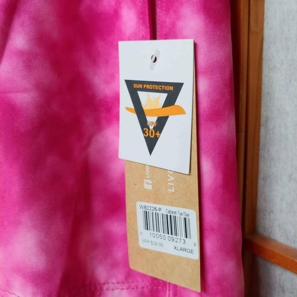 NWT XL Pink Athletic Shorts by LIV Outdoor Activewear UV 30+ - Picture 2 of 5
